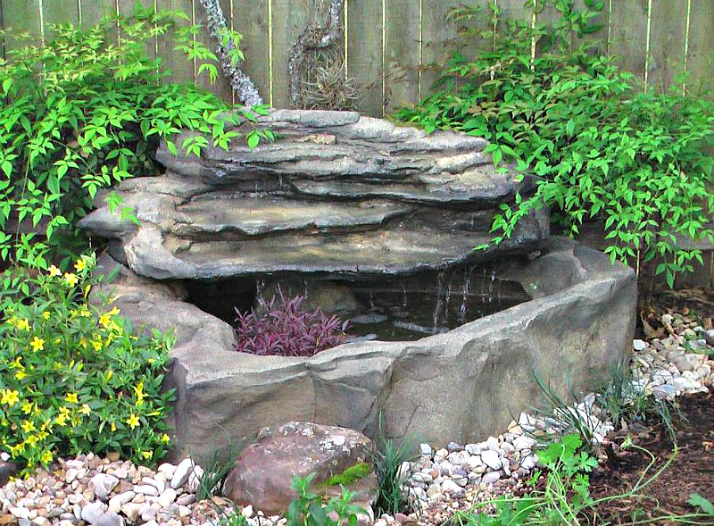 Small Patio Deck Rock Ponds & Preformed Pond Waterfall Kits