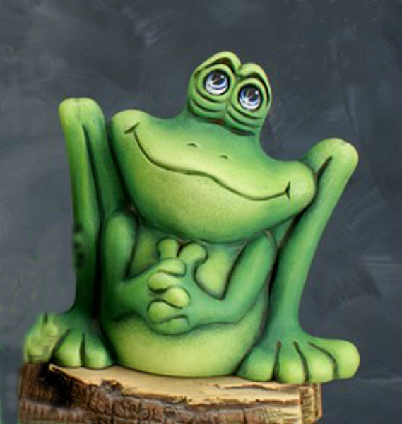 Figurines Frogs Home, Fish Tank Flower Pot, Decor Figurine Frog