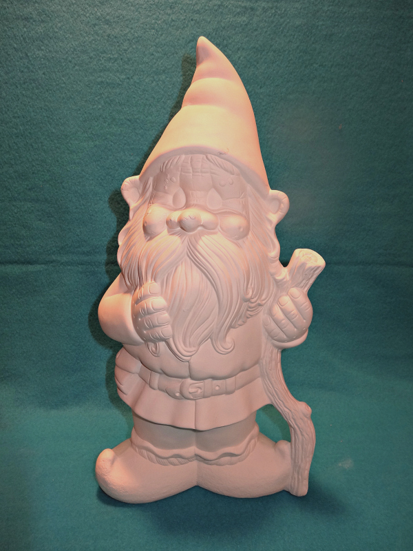 Ready To Paint Papa Bertie Gnome 16" x 8" Ceramic Bisque 