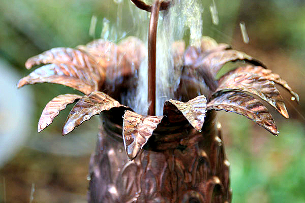 Regal Rain Chain Copper Finish Pineapple 8.5 Foot Decorative Downspout Replacement