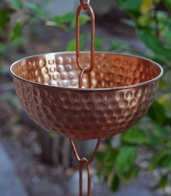 Pure Copper Singing Bowl Rain Chain-5373-COP - Image 3