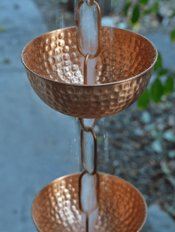 Pure Copper Singing Bowl Rain Chain-5373-COP - Image 4